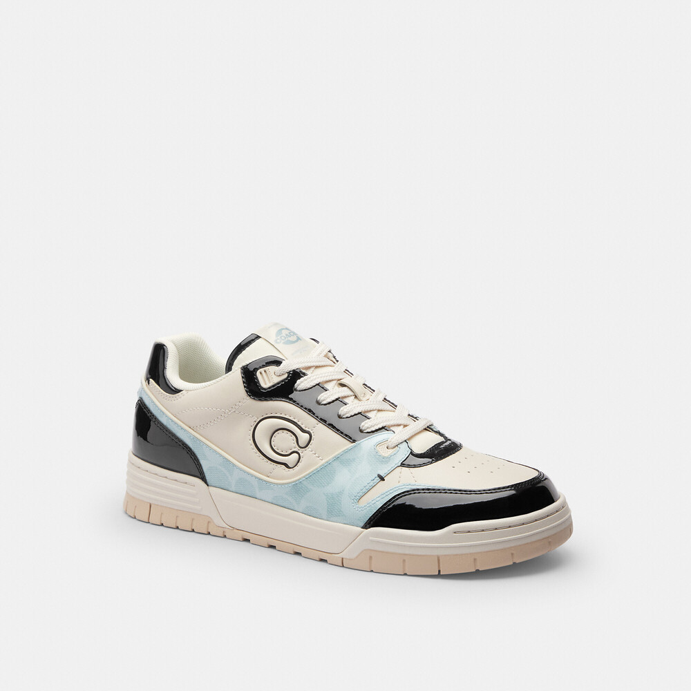 Coach Outlet Men's Soho Sneaker With Patent Signature Size 10